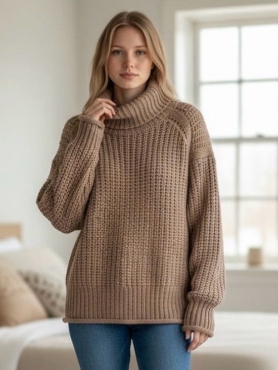 POL Sweaters - POL NWOT Warm Brown Turtleneck Sweater